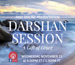 Free Online Presentation - Darshan Session - Gift of Grace - Panache Desai