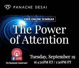 Free Online Seminar - The Power of Attention - Panache Desai